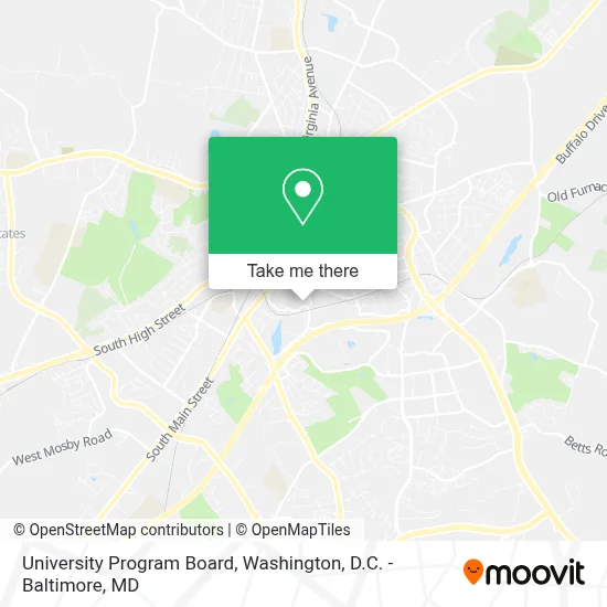 University Program Board map