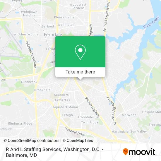 R And L Staffing Services map
