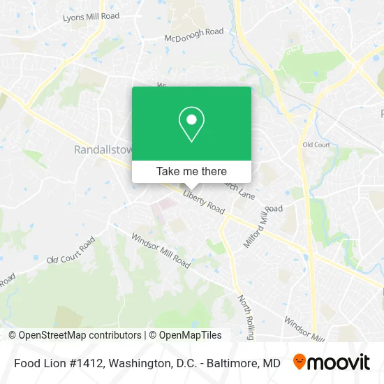 Food Lion #1412 map