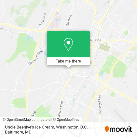 Uncle Beehive's Ice Cream map