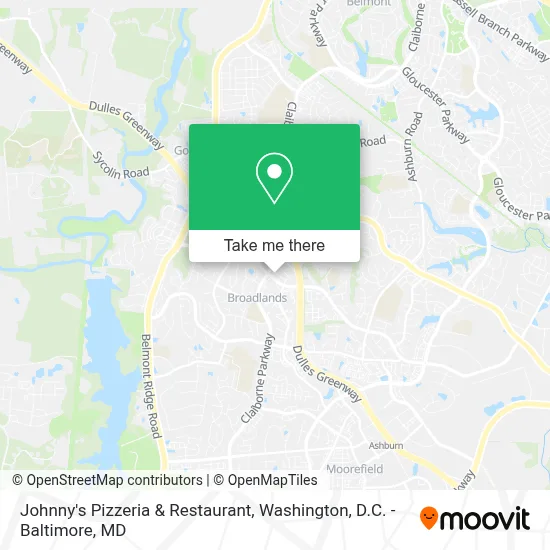 Johnny's Pizzeria & Restaurant map