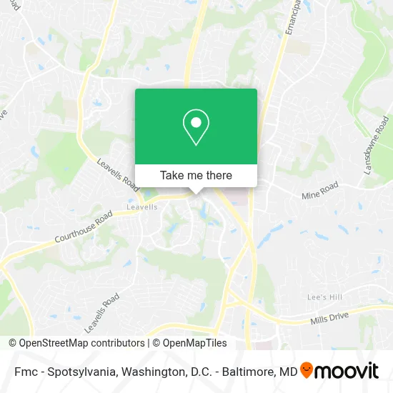 Fmc - Spotsylvania map