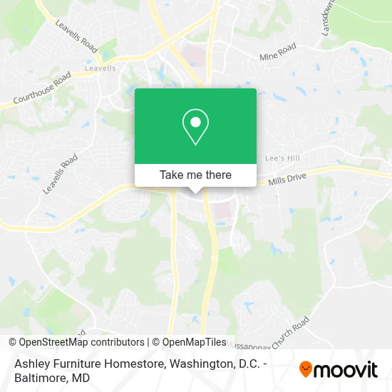 Ashley Furniture Homestore map