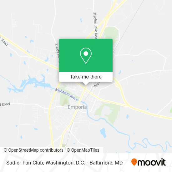 Sadler Fan Club map