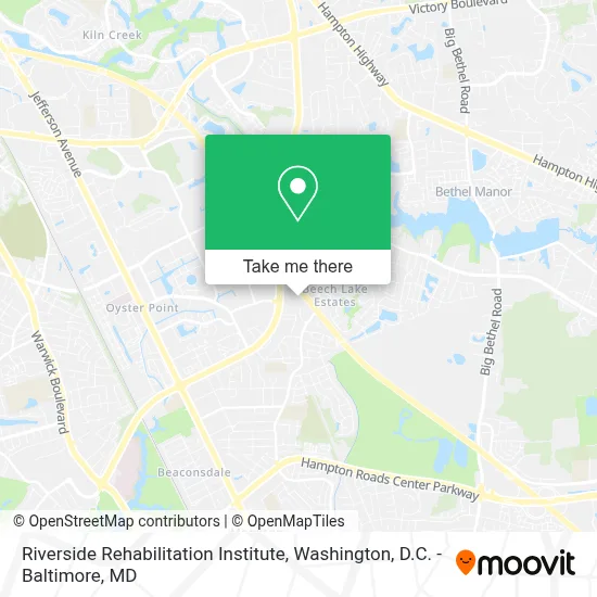 Riverside Rehabilitation Institute map