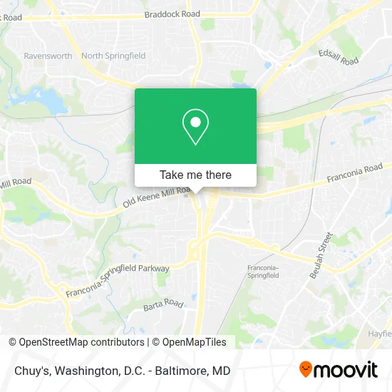 Chuy's map