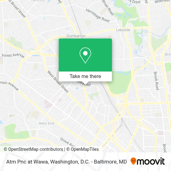 Atm Pnc at Wawa map