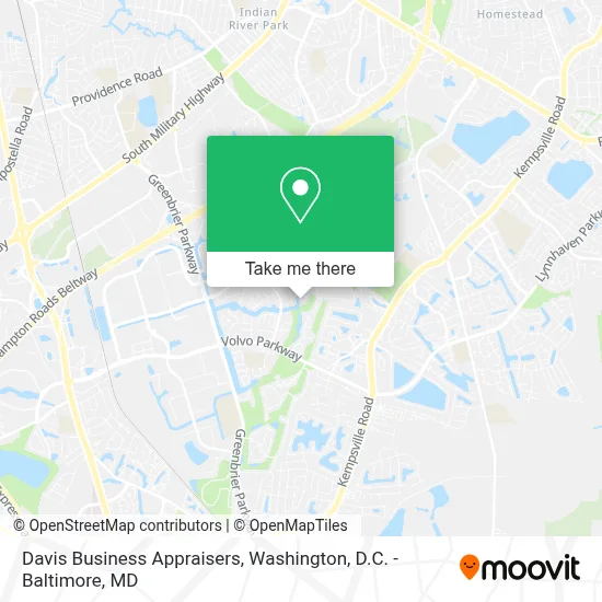Davis Business Appraisers map