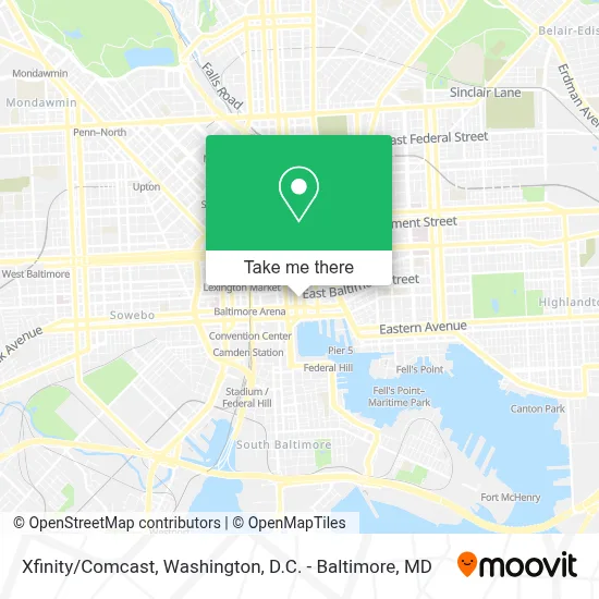Xfinity/Comcast map