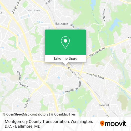 Montgomery County Transportation map
