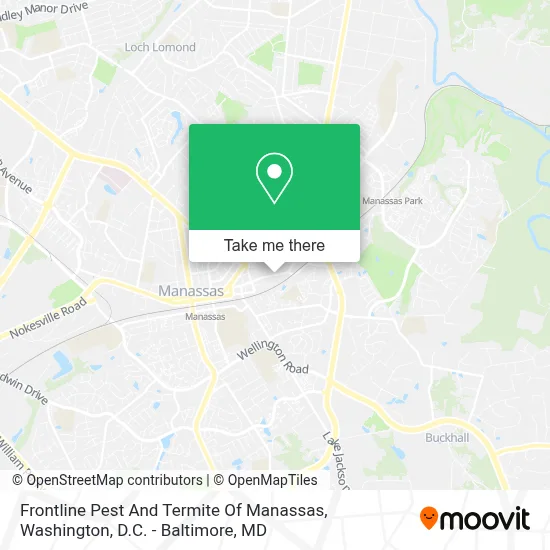 Frontline Pest And Termite Of Manassas map