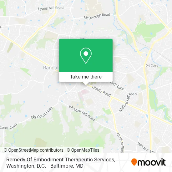 Remedy Of Embodiment Therapeutic Services map