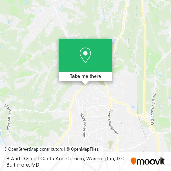 B And D Sport Cards And Comics map