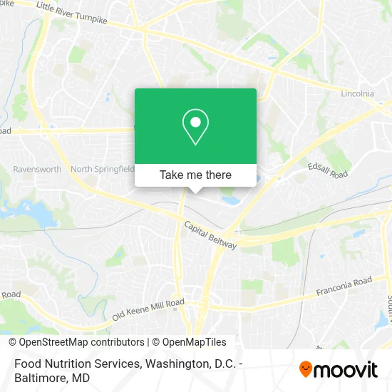 Food Nutrition Services map