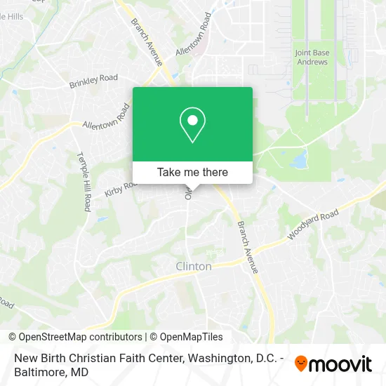 New Birth Christian Faith Center map