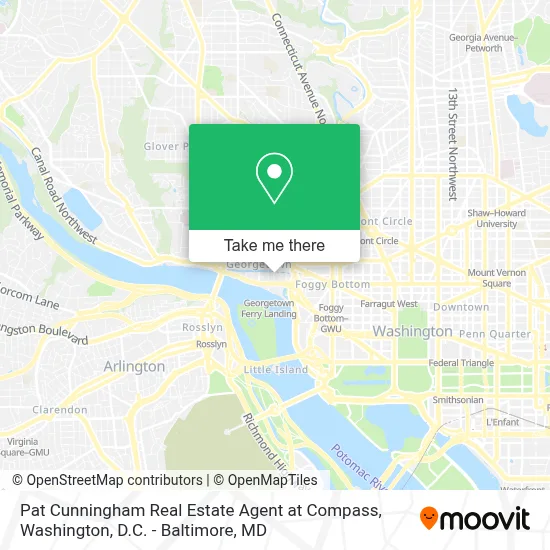 Pat Cunningham Real Estate Agent at Compass map
