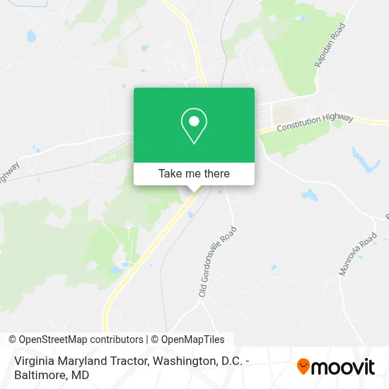 Virginia Maryland Tractor map