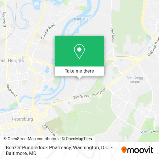 Benzer Puddledock Pharmacy map