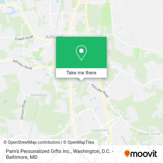 Pam's Personalized Gifts Inc. map