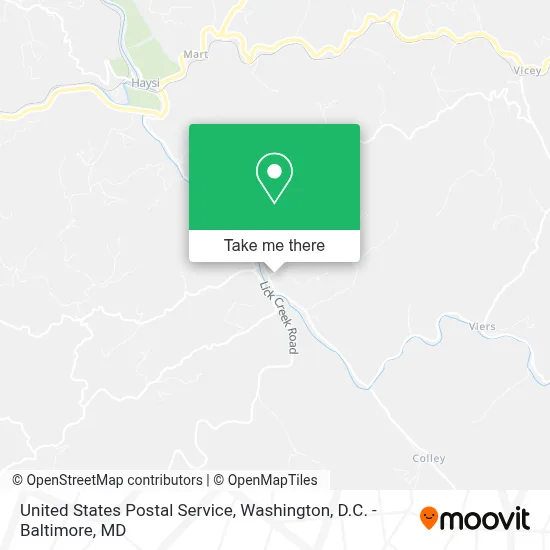 United States Postal Service map