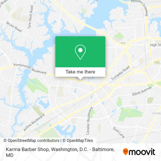 Karma Barber Shop map