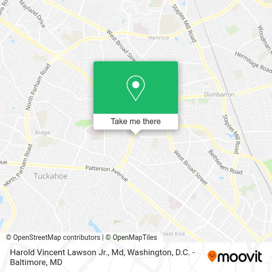 Harold Vincent Lawson Jr., Md map