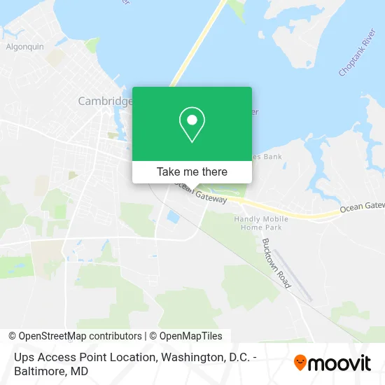 Ups Access Point Location map