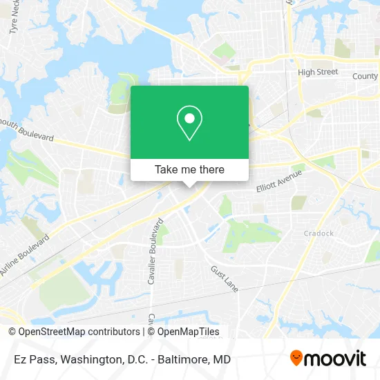 Ez Pass map