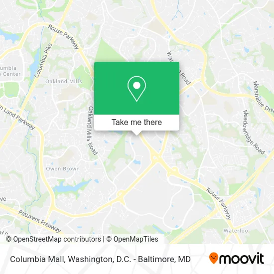 Columbia Mall map