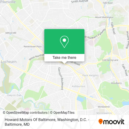 Howard Motors Of Baltimore map