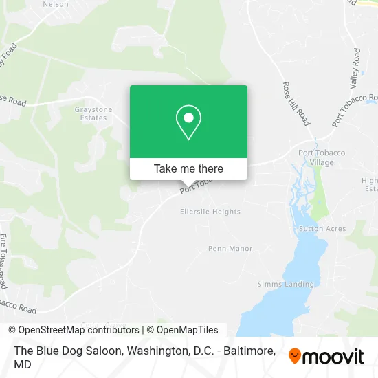 The Blue Dog Saloon map