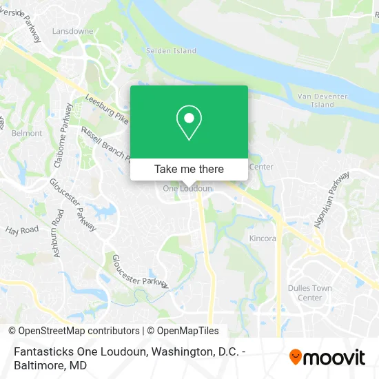 Fantasticks One Loudoun map