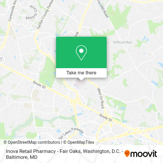 Inova Retail Pharmacy - Fair Oaks map