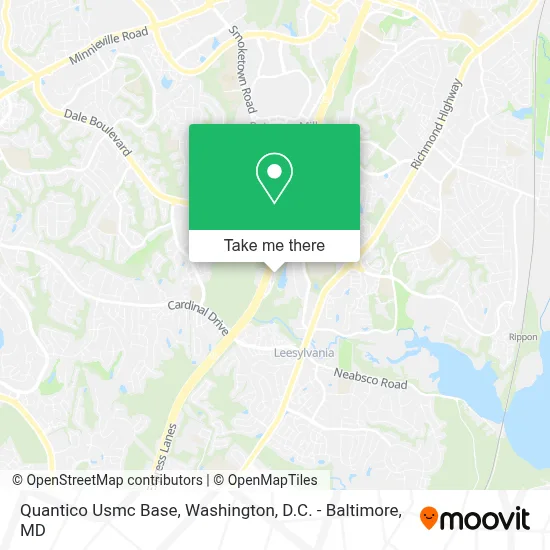 Quantico Usmc Base map
