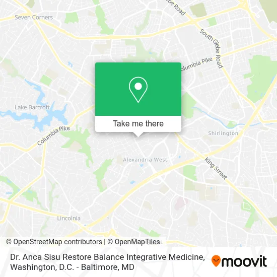 Dr. Anca Sisu Restore Balance Integrative Medicine map