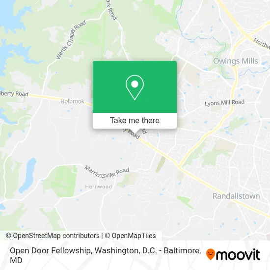 Open Door Fellowship map