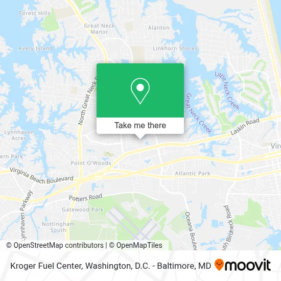 Kroger Fuel Center map