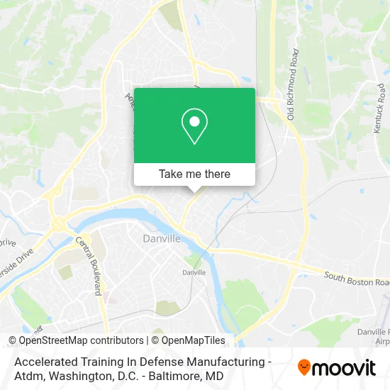 Accelerated Training In Defense Manufacturing - Atdm map