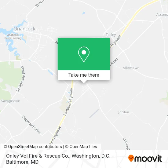 Onley Vol Fire & Rescue Co. map