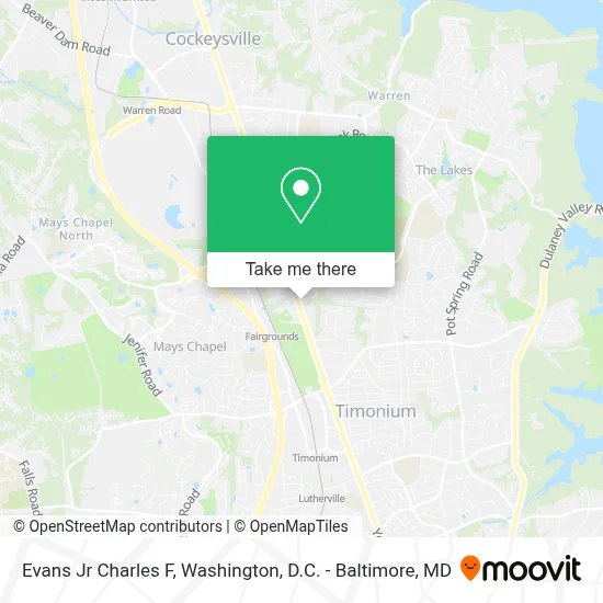 Evans Jr Charles F map