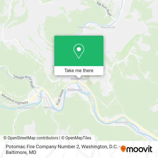 Potomac Fire Company Number 2 map