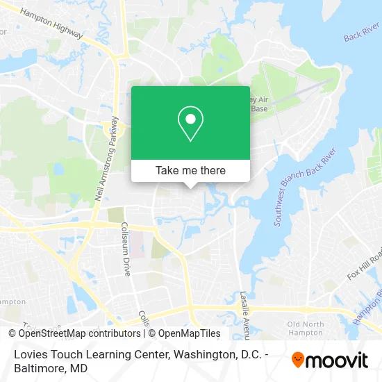 Lovies Touch Learning Center map