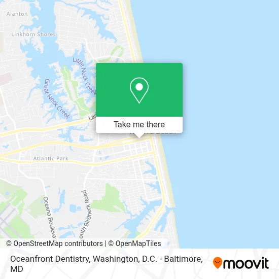 Oceanfront Dentistry map