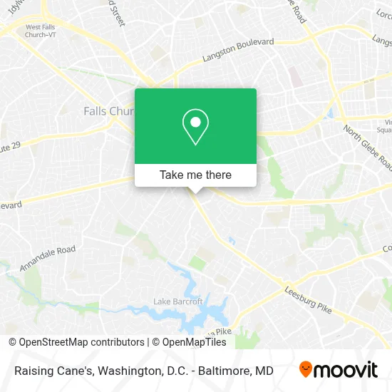Raising Cane's map