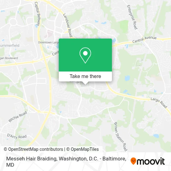 Messeh Hair Braiding map
