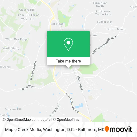 Maple Creek Media map