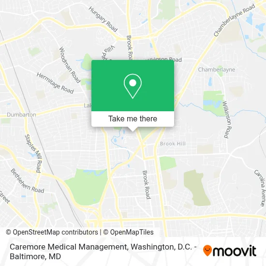 Caremore Medical Management map