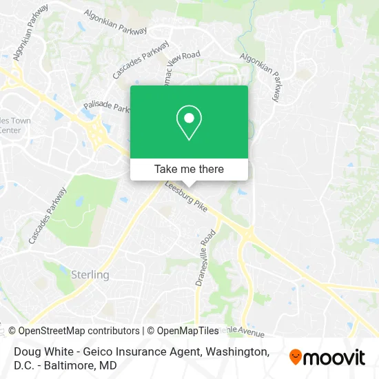 Doug White - Geico Insurance Agent map
