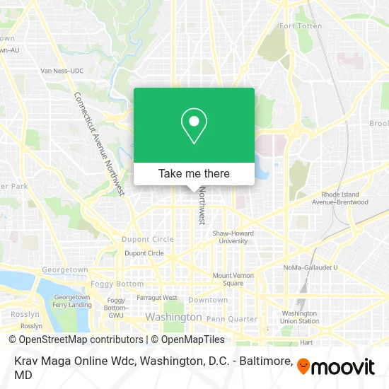 Krav Maga Online Wdc map