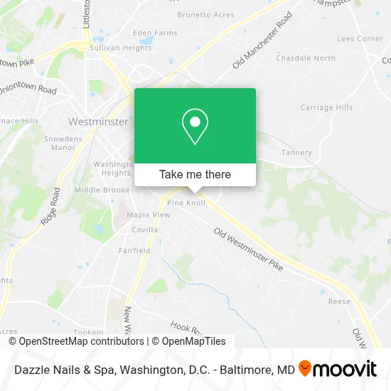Dazzle Nails & Spa map